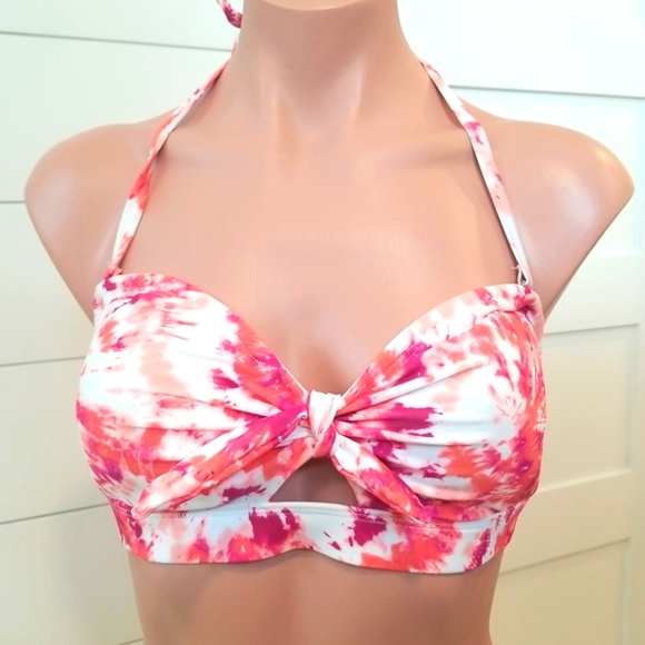 Pink and orange bikini top - Picture 1 of 5